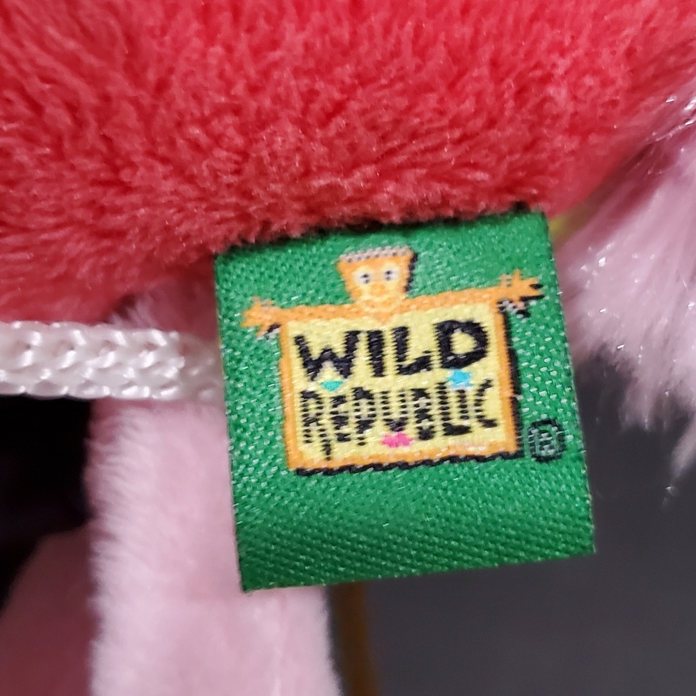 Wild Republic Plush Pink Flamingo Mini Purse Bag Pocketbook With Strap EUC - Picture 5 of 13
